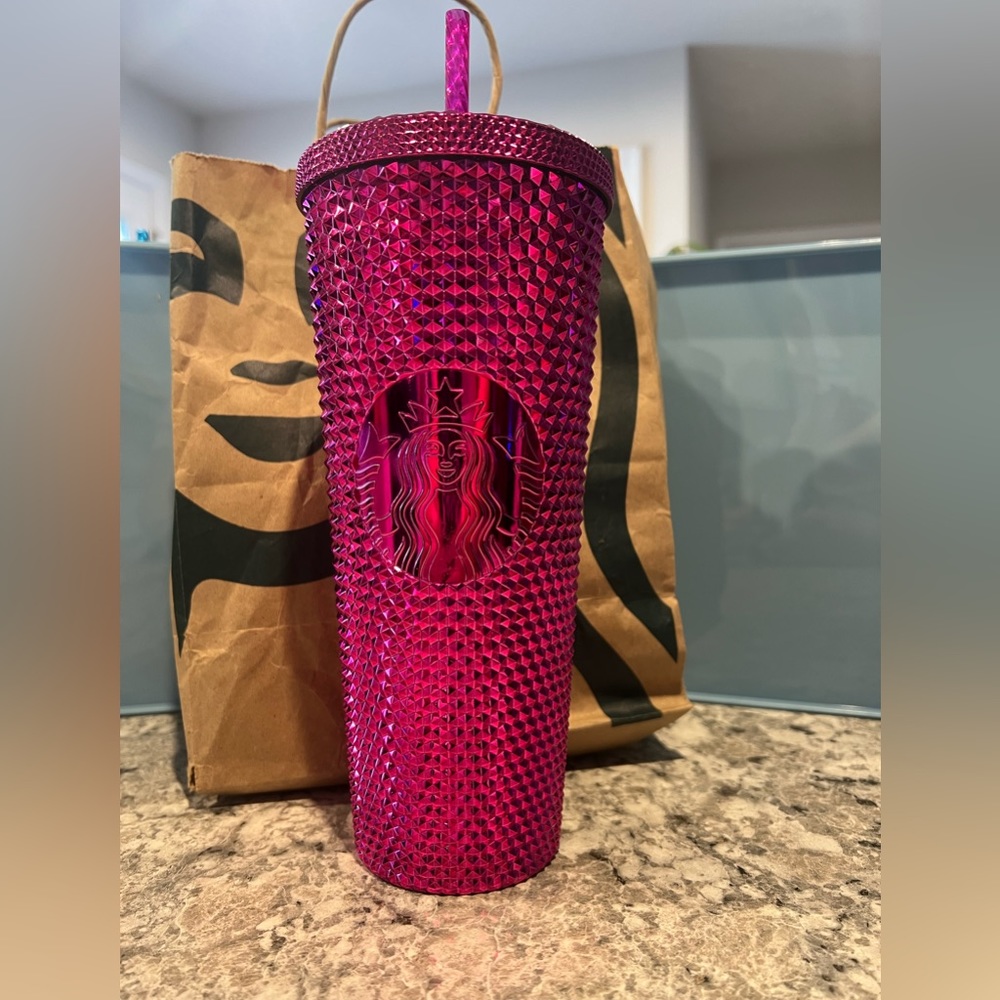 Starbucks Venti Pink Studded Tumbler